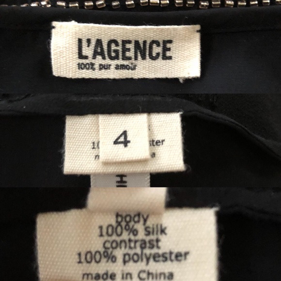 NWOT L'Agence Beaded Silk Top - Picture 8 of 8
